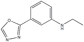 N-ethyl-3-(1,3,4-oxadiazol-2-yl)aniline Struktur