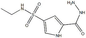 N-ethyl-5-(hydrazinocarbonyl)-1H-pyrrole-3-sulfonamide Struktur