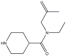 N-ethyl-N-(2-methylprop-2-enyl)piperidine-4-carboxamide Struktur