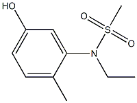 N-ethyl-N-(5-hydroxy-2-methylphenyl)methanesulfonamide Struktur