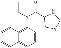 N-ethyl-N-1-naphthyl-1,3-thiazolidine-4-carboxamide Struktur