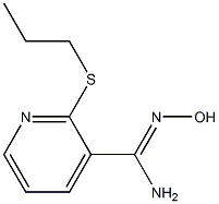 N'-hydroxy-2-(propylsulfanyl)pyridine-3-carboximidamide Struktur