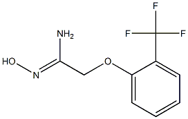 N'-hydroxy-2-[2-(trifluoromethyl)phenoxy]ethanimidamide Struktur