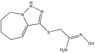 N'-hydroxy-2-{5H,6H,7H,8H,9H-[1,2,4]triazolo[3,4-a]azepin-3-ylsulfanyl}ethanimidamide Struktur