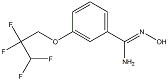 N'-hydroxy-3-(2,2,3,3-tetrafluoropropoxy)benzene-1-carboximidamide Struktur