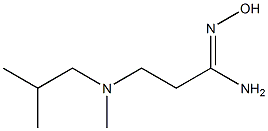 N'-hydroxy-3-[methyl(2-methylpropyl)amino]propanimidamide Struktur