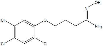 N'-hydroxy-4-(2,4,5-trichlorophenoxy)butanimidamide Struktur