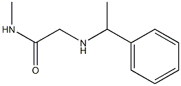 N-methyl-2-[(1-phenylethyl)amino]acetamide Struktur