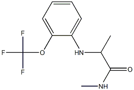 N-methyl-2-{[2-(trifluoromethoxy)phenyl]amino}propanamide Struktur