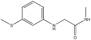 N-methyl-2-{[3-(methylsulfanyl)phenyl]amino}acetamide Struktur