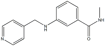 N-methyl-3-[(pyridin-4-ylmethyl)amino]benzamide Struktur