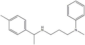 N-methyl-N-(3-{[1-(4-methylphenyl)ethyl]amino}propyl)aniline Struktur