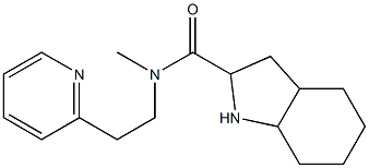 N-methyl-N-[2-(pyridin-2-yl)ethyl]-octahydro-1H-indole-2-carboxamide Struktur