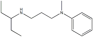 N-methyl-N-[3-(pentan-3-ylamino)propyl]aniline Struktur