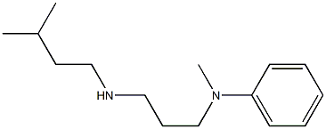 N-methyl-N-{3-[(3-methylbutyl)amino]propyl}aniline Struktur