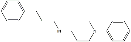 N-methyl-N-{3-[(3-phenylpropyl)amino]propyl}aniline Struktur