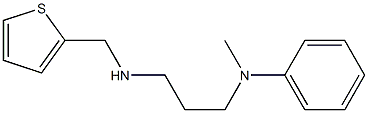 N-methyl-N-{3-[(thiophen-2-ylmethyl)amino]propyl}aniline Struktur