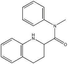 N-methyl-N-phenyl-1,2,3,4-tetrahydroquinoline-2-carboxamide Struktur