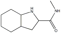 N-methyloctahydro-1H-indole-2-carboxamide Struktur