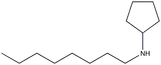 N-octylcyclopentanamine Struktur