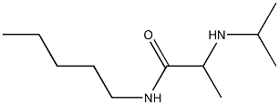 N-pentyl-2-(propan-2-ylamino)propanamide Struktur