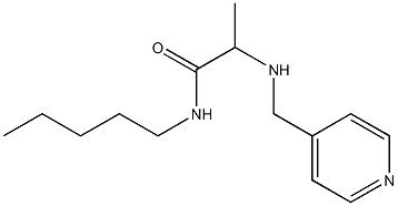 N-pentyl-2-[(pyridin-4-ylmethyl)amino]propanamide Struktur