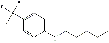 N-pentyl-4-(trifluoromethyl)aniline Struktur