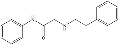 N-phenyl-2-[(2-phenylethyl)amino]acetamide Struktur