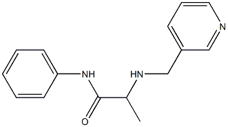 N-phenyl-2-[(pyridin-3-ylmethyl)amino]propanamide Struktur