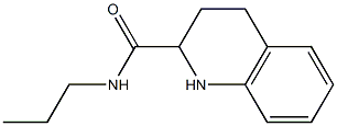 N-propyl-1,2,3,4-tetrahydroquinoline-2-carboxamide Struktur