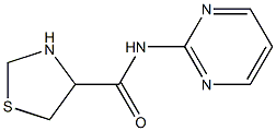 N-pyrimidin-2-yl-1,3-thiazolidine-4-carboxamide Struktur