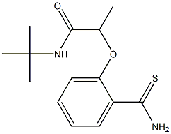 N-tert-butyl-2-(2-carbamothioylphenoxy)propanamide Struktur