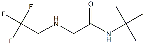 N-tert-butyl-2-[(2,2,2-trifluoroethyl)amino]acetamide Struktur