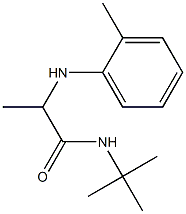 N-tert-butyl-2-[(2-methylphenyl)amino]propanamide Struktur