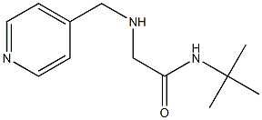 N-tert-butyl-2-[(pyridin-4-ylmethyl)amino]acetamide Struktur