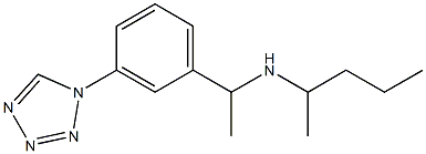 pentan-2-yl({1-[3-(1H-1,2,3,4-tetrazol-1-yl)phenyl]ethyl})amine Struktur