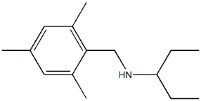 pentan-3-yl[(2,4,6-trimethylphenyl)methyl]amine Struktur