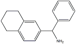 phenyl(5,6,7,8-tetrahydronaphthalen-2-yl)methanamine Struktur