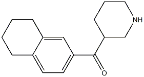 piperidin-3-yl(5,6,7,8-tetrahydronaphthalen-2-yl)methanone Struktur