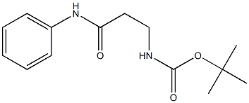 tert-butyl 3-anilino-3-oxopropylcarbamate Struktur