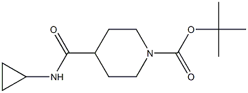 tert-butyl 4-[(cyclopropylamino)carbonyl]piperidine-1-carboxylate Struktur