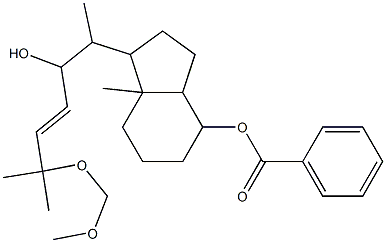 Benzoic acid 1-(2-hydroxy-5-methoxymethoxy-1,5-dimethyl-hex-3-enyl)-7a-methyl-octahydro-inden-4-ylester Struktur