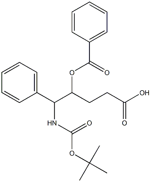 Benzoic acid 1-(tert-butoxycarbonylamino-phenyl-methyl)-3-carboxy-propyl ester Struktur