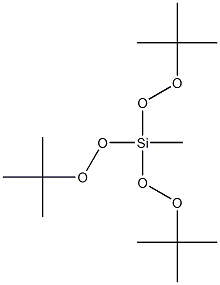 Methyltris(tert-butylperoxy)silane Struktur