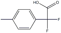 Difluoro-(p-tolyl)acetic acid Struktur