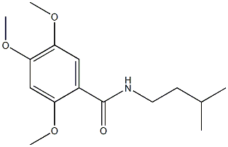 N-isopentyl-2,4,5-trimethoxybenzamide Struktur