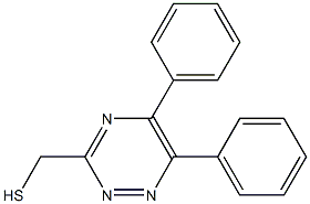 (5,6-diphenyl-1,2,4-triazin-3-yl)methyl hydrosulfide Struktur