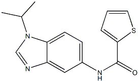 N-(1-isopropyl-1H-benzimidazol-5-yl)-2-thiophenecarboxamide Struktur