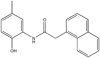 N-(2-hydroxy-5-methylphenyl)-2-(1-naphthyl)acetamide Struktur