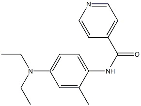 N-[4-(diethylamino)-2-methylphenyl]isonicotinamide Struktur